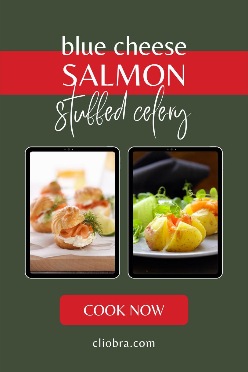 Salmon and Blue Cheese Stuffed Celery – High Protein Delicious Weight Loss Recipe