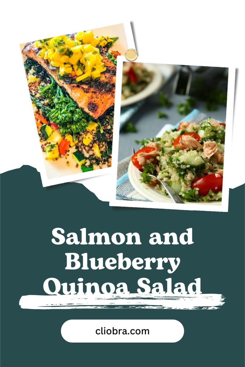 Salmon and Blueberry Quinoa Salad – Fresh and Cheesy Tasty Protein Rich Weight Loss Recipe