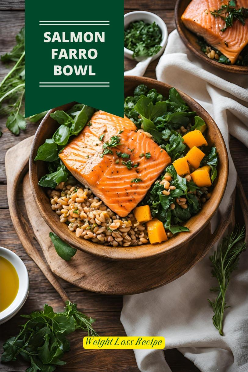 Salmon and Butternut Squash Farro Bowl – Roasted with Spicy Butternut Weight Loss Recipe