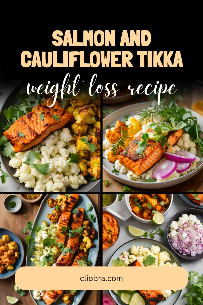 Salmon and Cauliflower Tikka – Marinated in Spiced Yogurt Low Carb Weight Loss Recipe