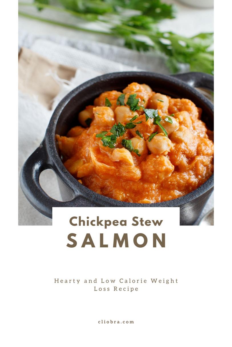 Salmon and Chickpea Stew – Hearty and Low Calorie Weight Loss Recipe