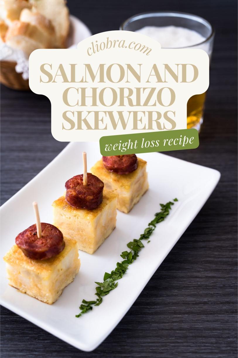 Salmon and Chorizo Skewers – Spicy and Grilled for a Smoky Flavor Weight Loss Recipe