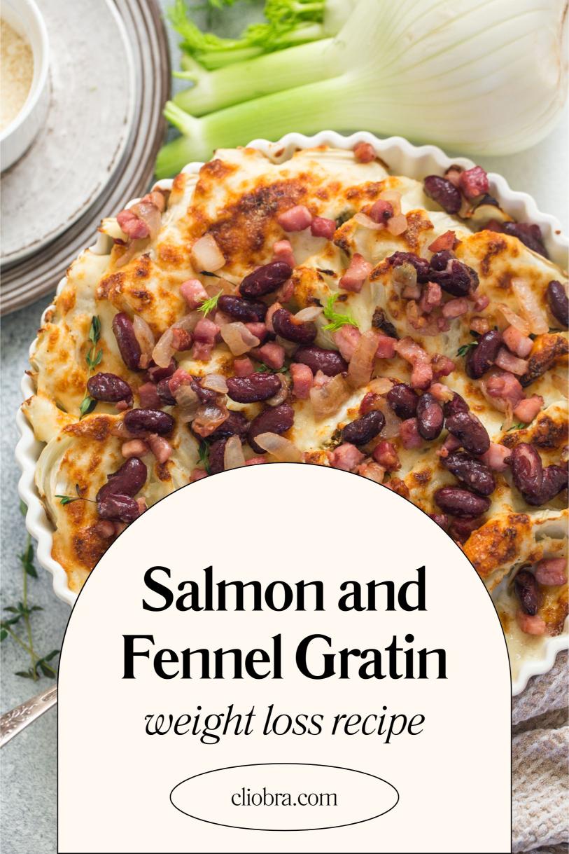 Salmon and Fennel Gratin – Topped with Cream and Breadcrumbs Weight Loss Recipe