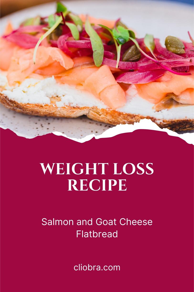 Salmon and Goat Cheese Flatbread – Roasted and Cheesy High Protein Weight Loss Recipe