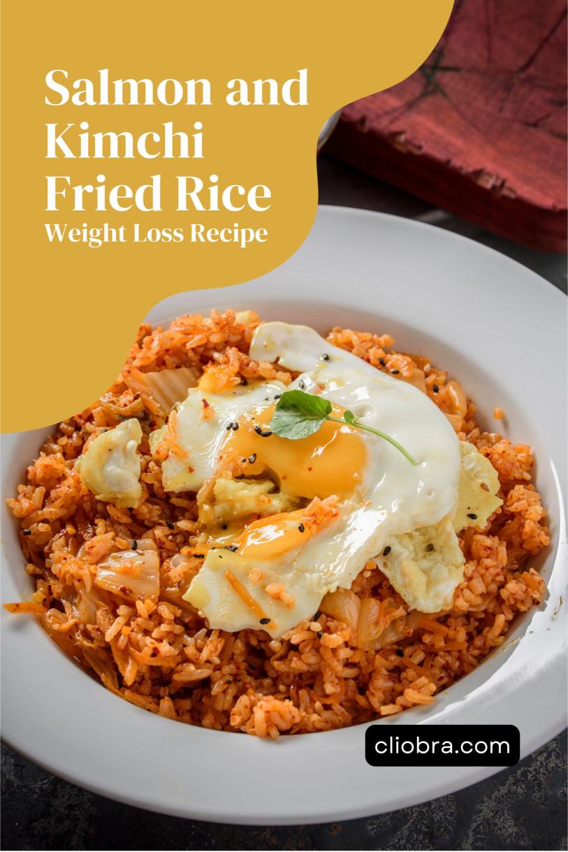 Salmon and Kimchi Fried Rice – Delicious with Egg on Top Weight Loss Recipe