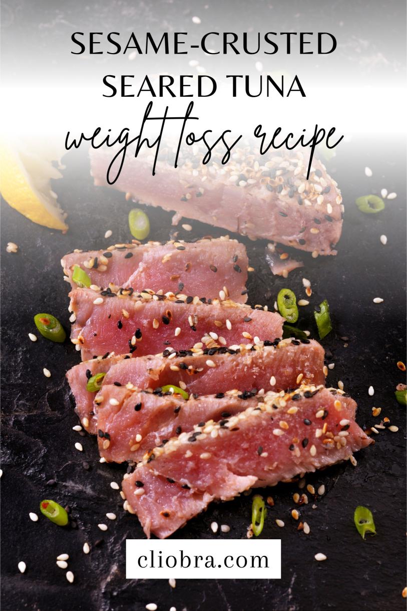 Sesame-Crusted Seared Tuna – Steaks Served with Soy Ginger Sauce Weight Loss Recipe