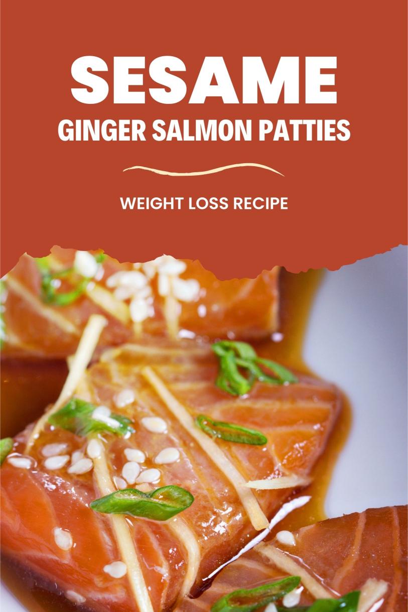 Sesame Ginger Salmon Patties – Crispy with Fresh Ginger and Soy Dip Weight Loss Recipe