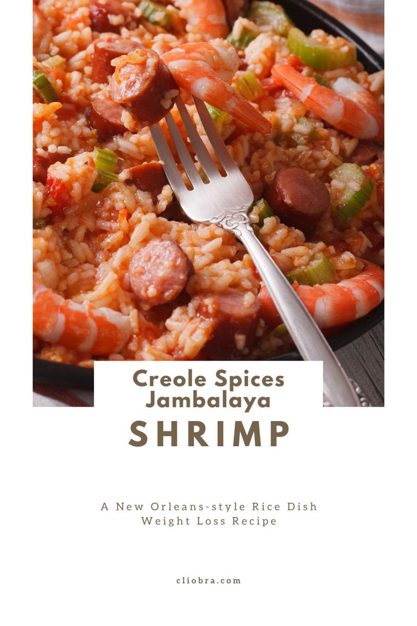 Shrimp Creole Spices Jambalaya – A New Orleans-style Rice Dish Weight Loss Recipe