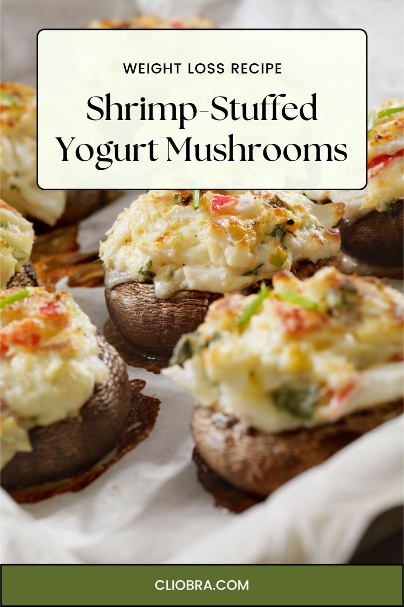 Shrimp-Stuffed Yogurt Button Mushrooms – Garlicky with Breadcrumb Weight Loss Recipe