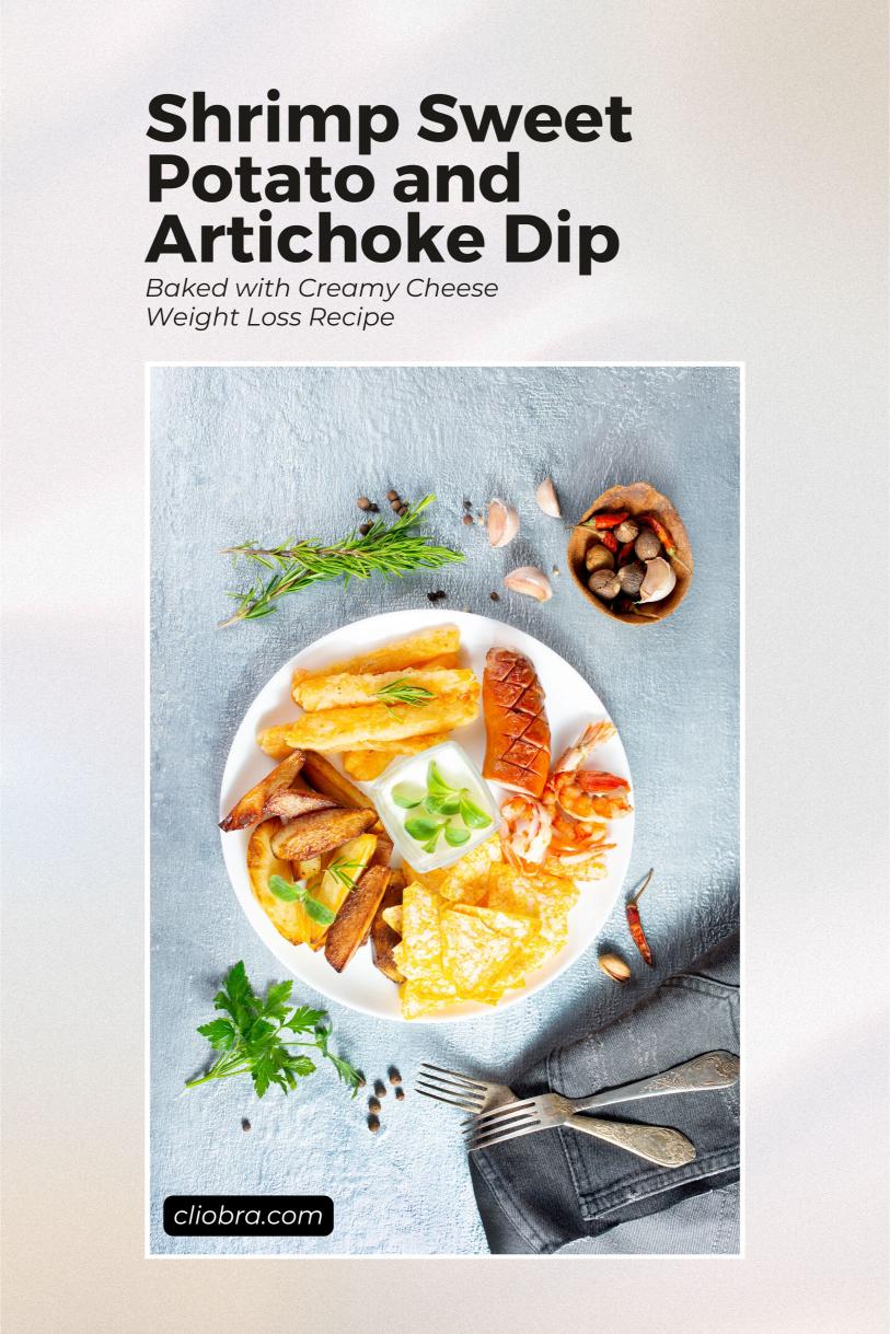 Shrimp Sweet Potato and Artichoke Dip – Baked with Creamy Cheese Weight Loss Recipe