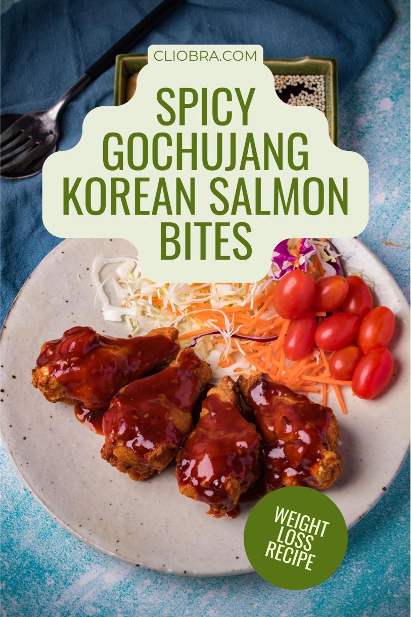 Spicy Gochujang Korean Salmon Bites – Pan-seared Protein Rich Weight Loss Recipe