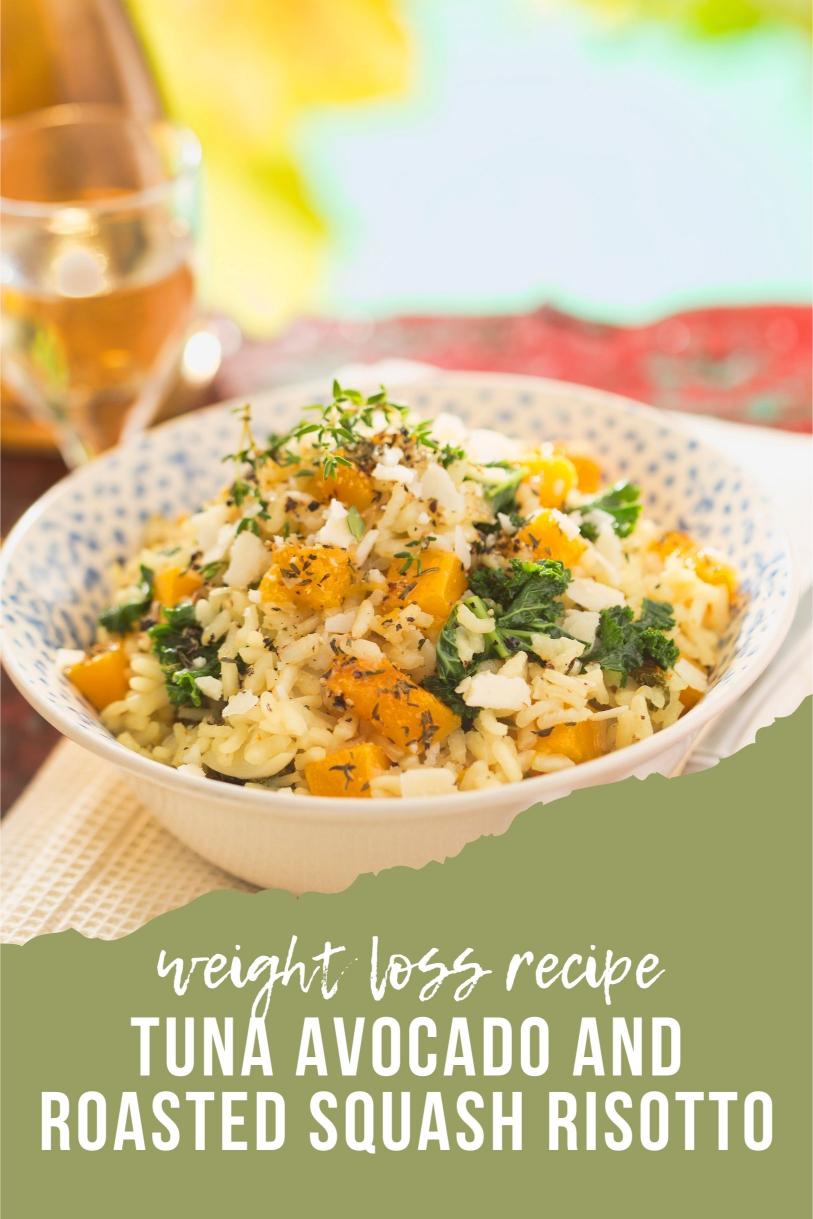 Tuna Avocado and Roasted Squash Risotto – Creamy Butternut Delicious Weight Loss Recipe