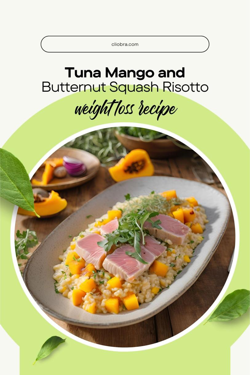 Tuna Mango and Butternut Squash Risotto – A Velvety Protein Rich Weight Loss Recipe