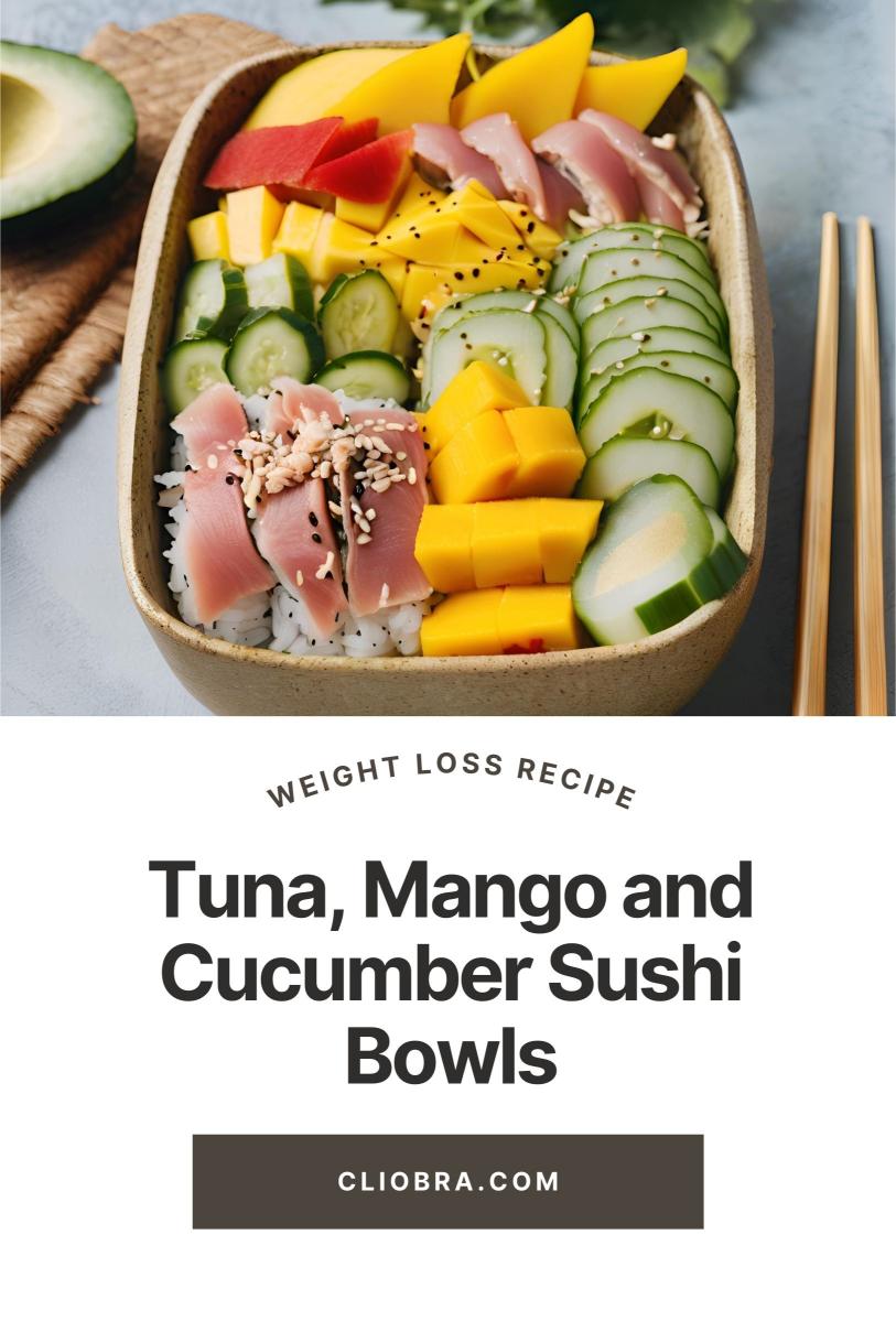 Tuna, Mango and Cucumber Sushi Bowls with Avocado and Spicy Mayo Weight Loss Recipe