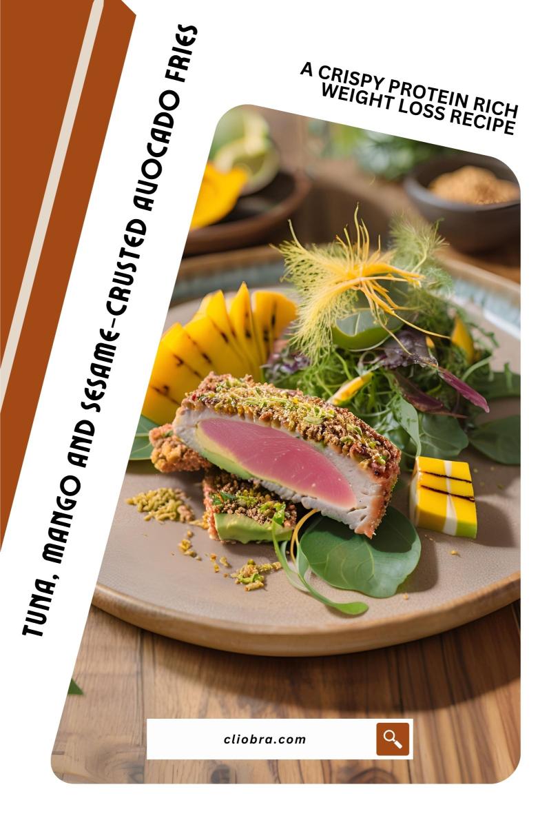 Tuna, Mango and Sesame-Crusted Avocado Fries – A Crispy Protein Rich Weight Loss Recipe