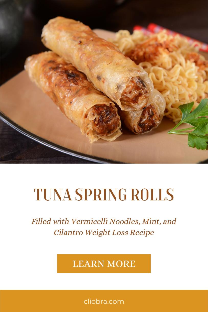 Tuna Spring Rolls – Filled with Vermicelli Noodles, Mint, and Cilantro Weight Loss Recipe