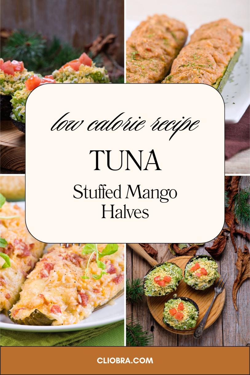 Tuna-Stuffed Mango Halves with Lime Juice, Cilantro and Diced Veggies Weight Loss Recipe