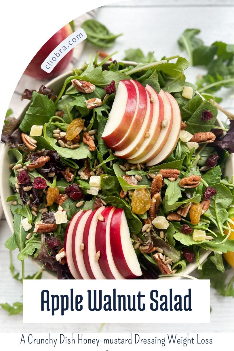 Tuna and Apple Walnut Salad – A Crunchy Dish Honey-mustard Dressing Weight Loss Recipe