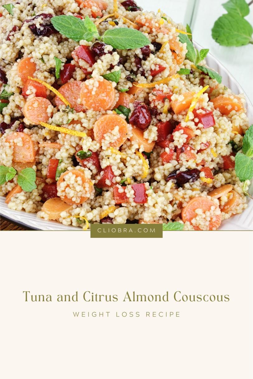 Tuna and Citrus Almond Couscous – A Seared and Delicious Weight Loss Recipe