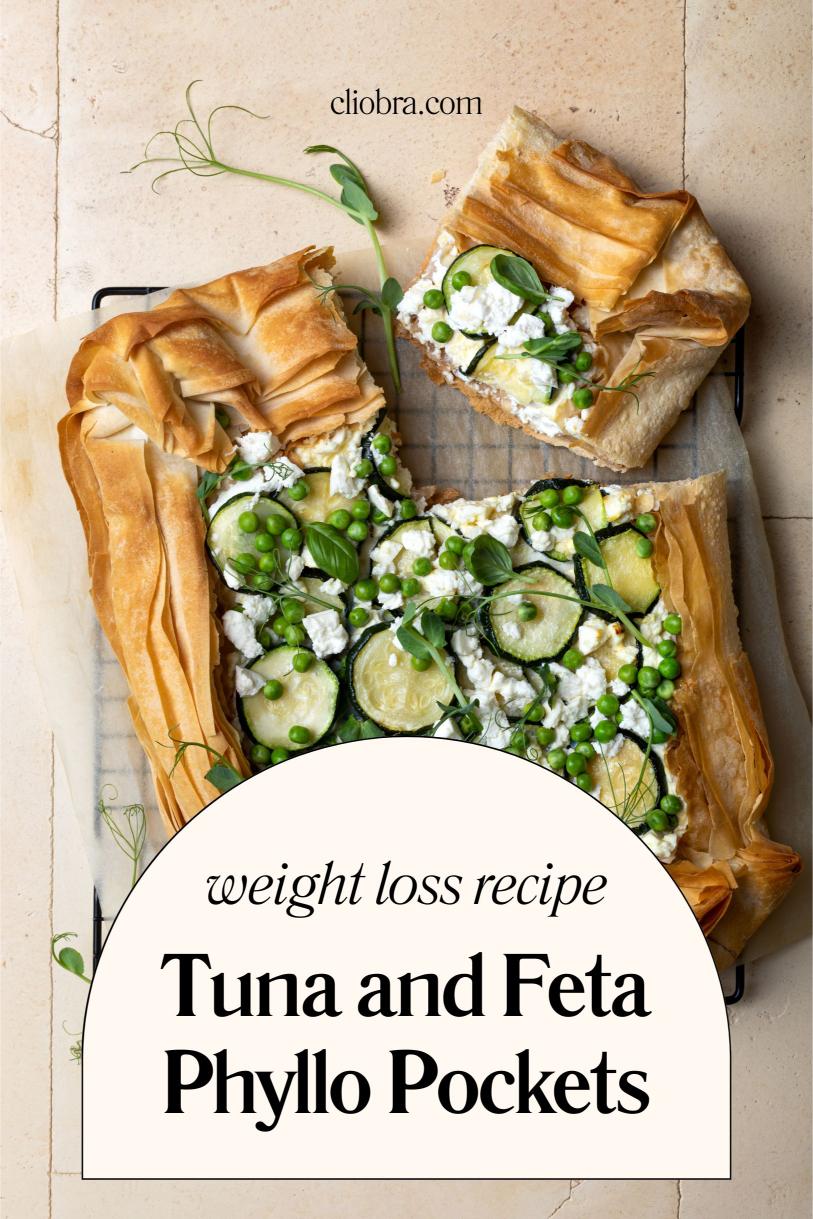 Tuna and Feta Phyllo Pockets – Cheese and Spinach Golden Weight Loss Recipe