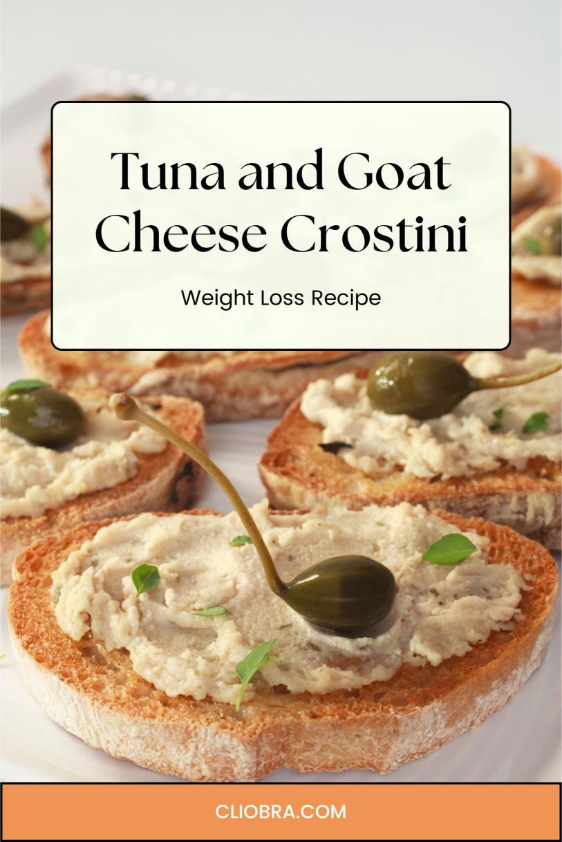 Tuna and Goat Cheese Crostini – Toasted Baguette Creamy and Cheesy Weight Loss Recipe