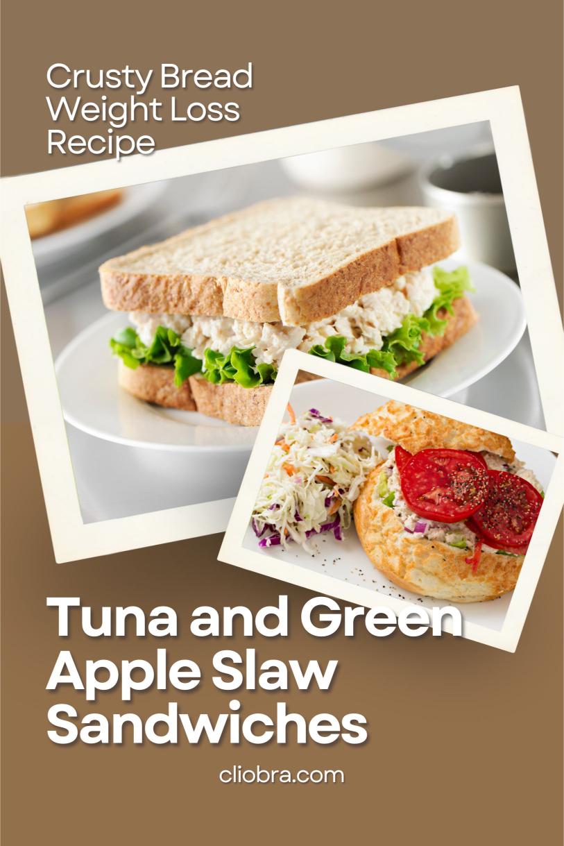 Tuna and Green Apple Slaw Sandwiches – Tangy with Crusty Bread Weight Loss Recipe