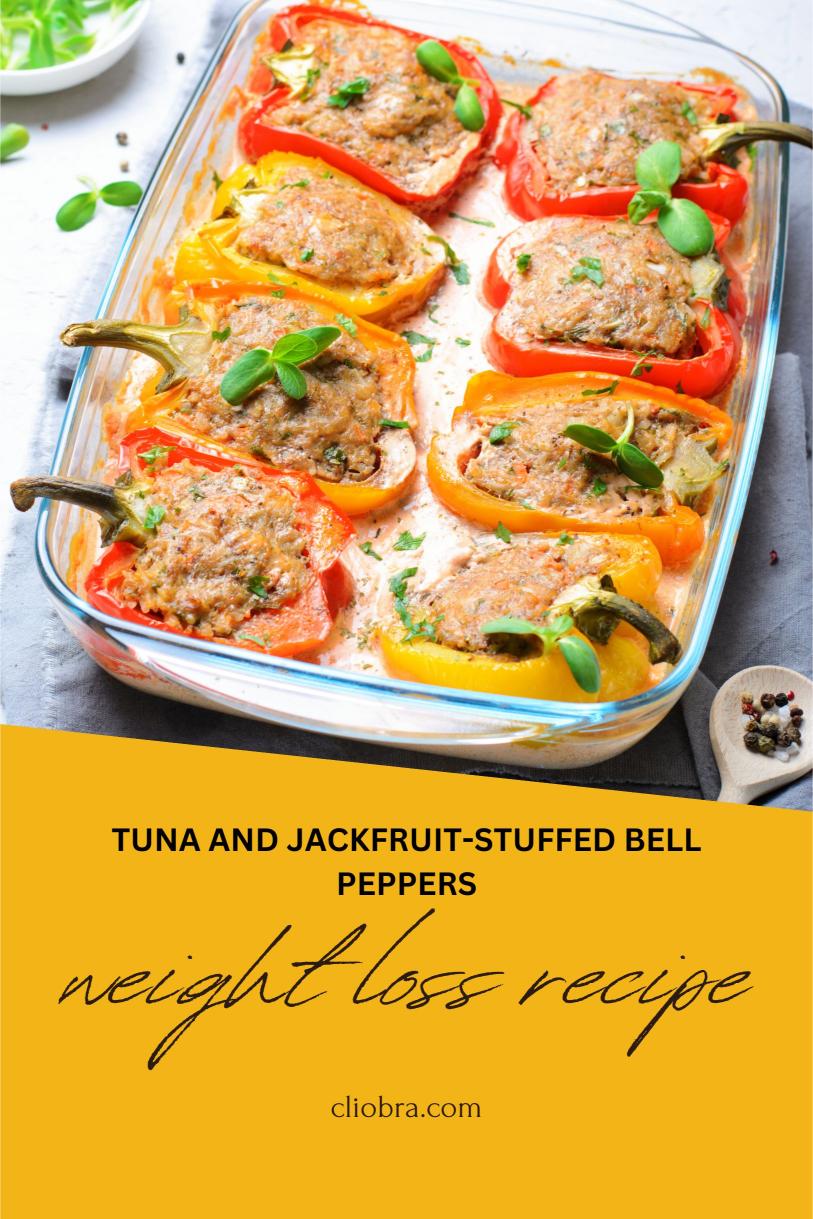 Tuna and Jackfruit-Stuffed Bell Peppers with Parsley, Dill and Lemon Rice Weight Loss Recipe