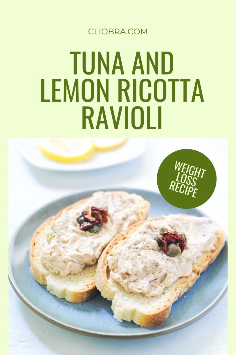 Tuna and Lemon Ricotta Ravioli – Homemade Creamy and Juicy Weight Loss Recipe