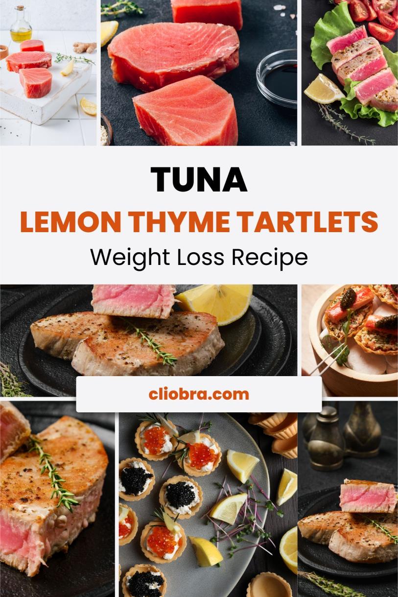 Tuna and Lemon Thyme Tartlets – Mini Puff Pastry Tarts Protein Rich Weight Loss Recipe