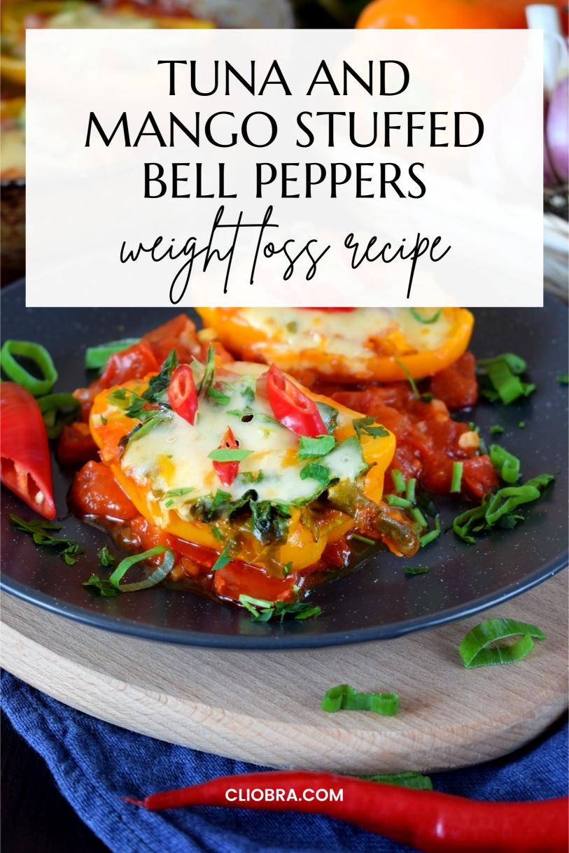 Tuna and Mango Stuffed Bell Peppers – with Couscous, Feta, and Herbs Weight Loss Recipe