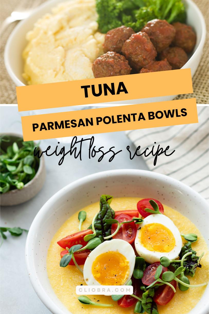 Tuna and Parmesan Polenta Bowls – Creamy with Balsamic-glazed Tomatoes Weight Loss Recipe