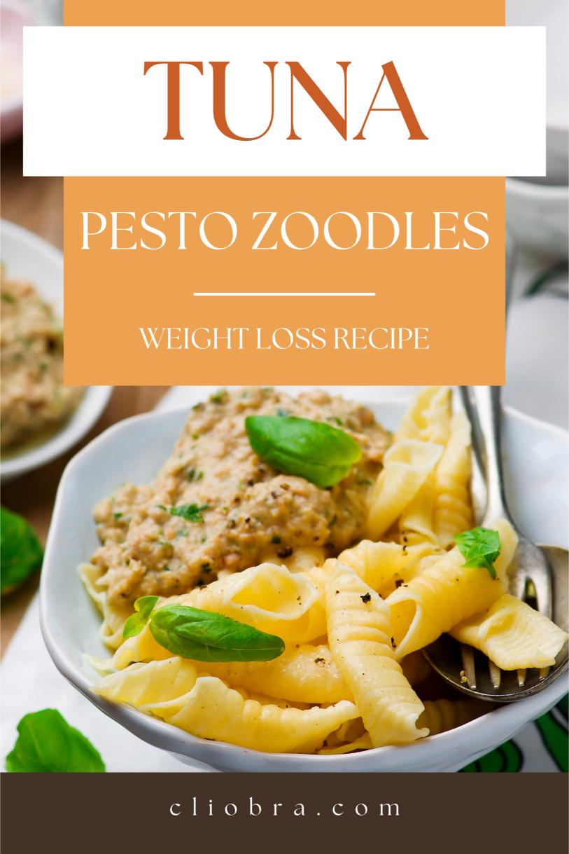 Tuna and Pesto Zoodles – A Low Carb Dish with Cherry Tomatoes Weight Loss Recipe