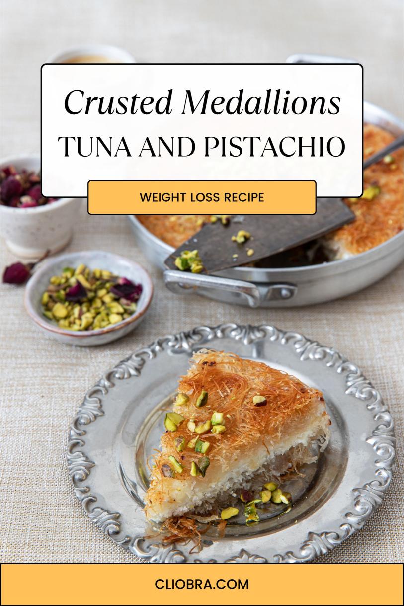 Tuna and Pistachio Crusted Medallions – Pan-seared High Protein Weight Loss Recipe