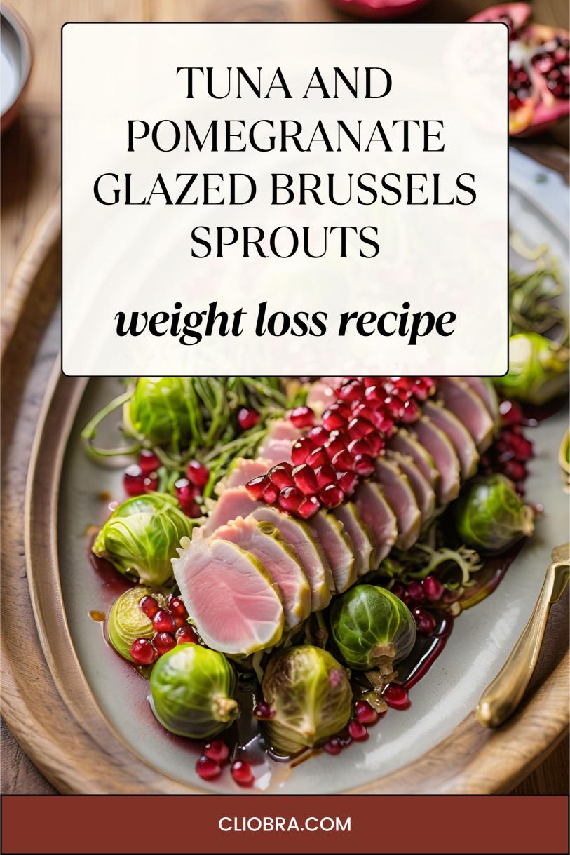 Tuna and Pomegranate Glazed Brussels Sprouts – Delicious Roasted Weight Loss Recipe