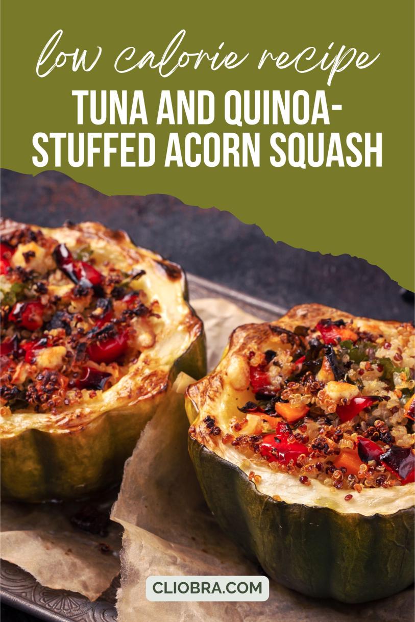 Tuna and Quinoa-Stuffed Acorn Squash with Cranberries and Almonds Weight Loss Recipe