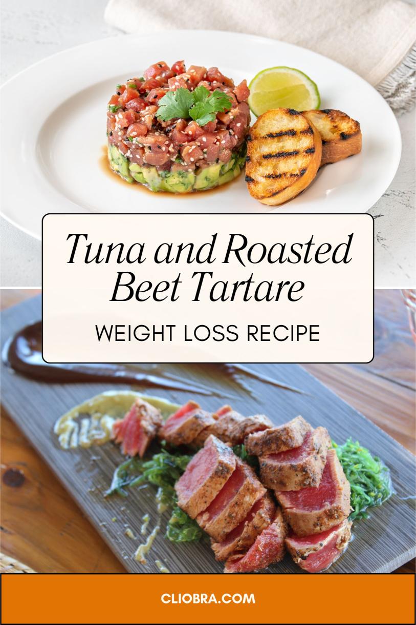 Tuna and Roasted Beet Tartare with Capers and Dijon Vinaigrette Weight Loss Recipe