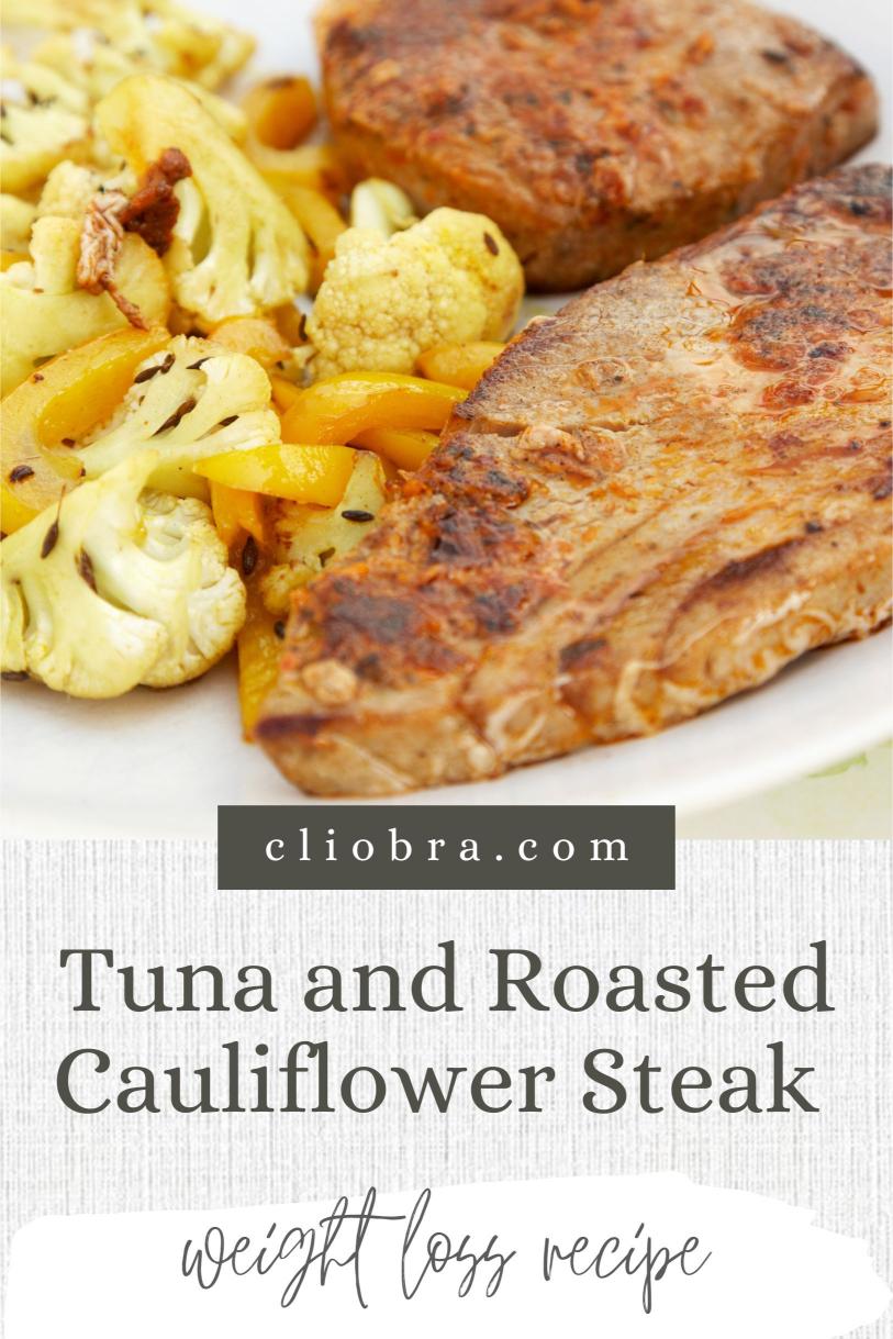 Tuna and Roasted Cauliflower Steak with Butter and Lemon-parsley Gremolata Weight Loss Recipe