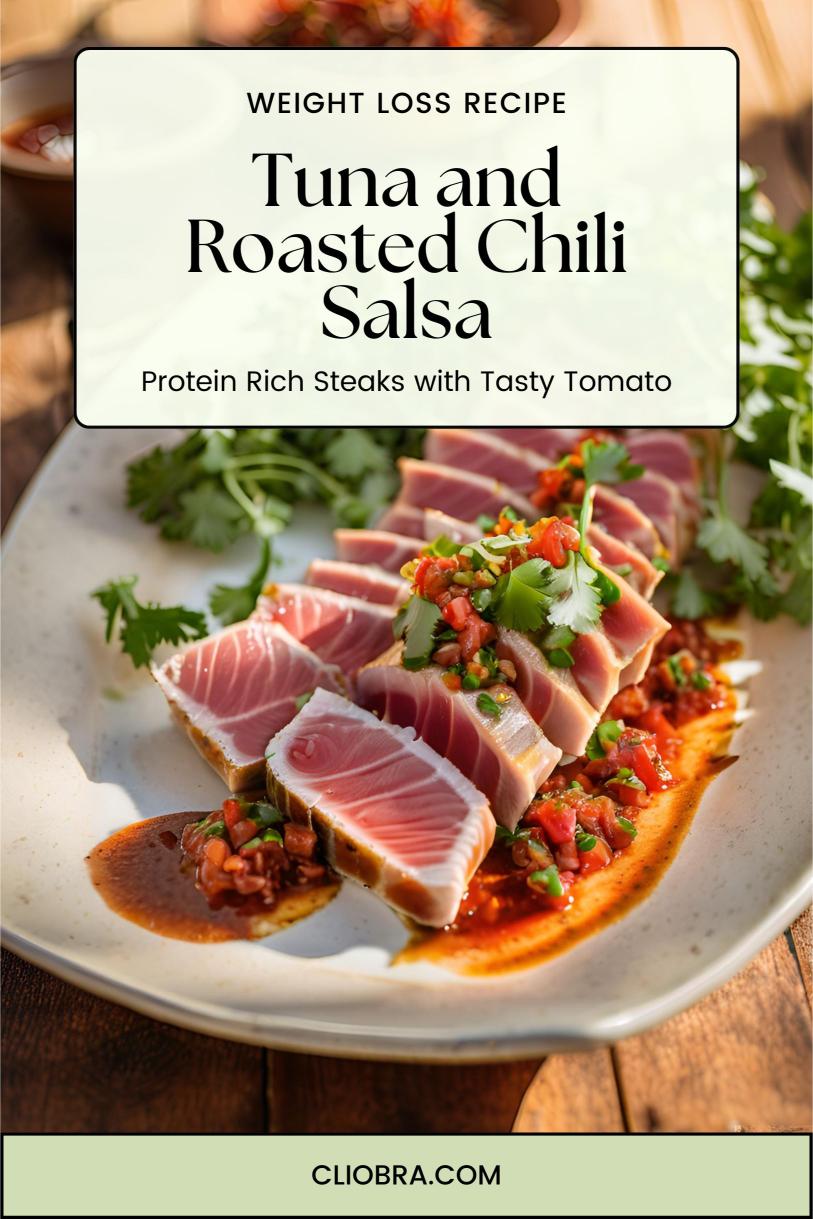 Tuna and Roasted Chili Salsa – Protein Rich Steaks with Tasty Tomato Weight Loss Recipe