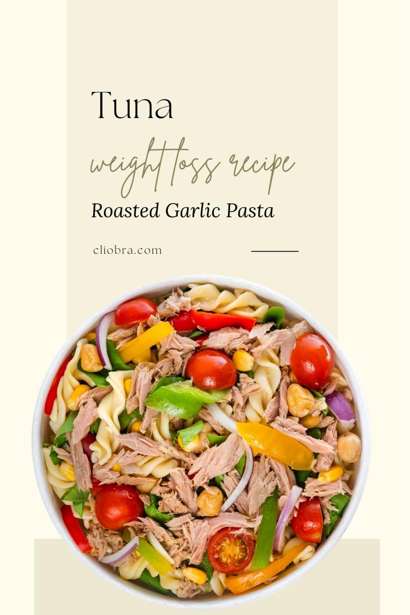 Tuna and Roasted Garlic Pasta – Fettuccine, Spinach, and Parmesan Weight Loss Recipe