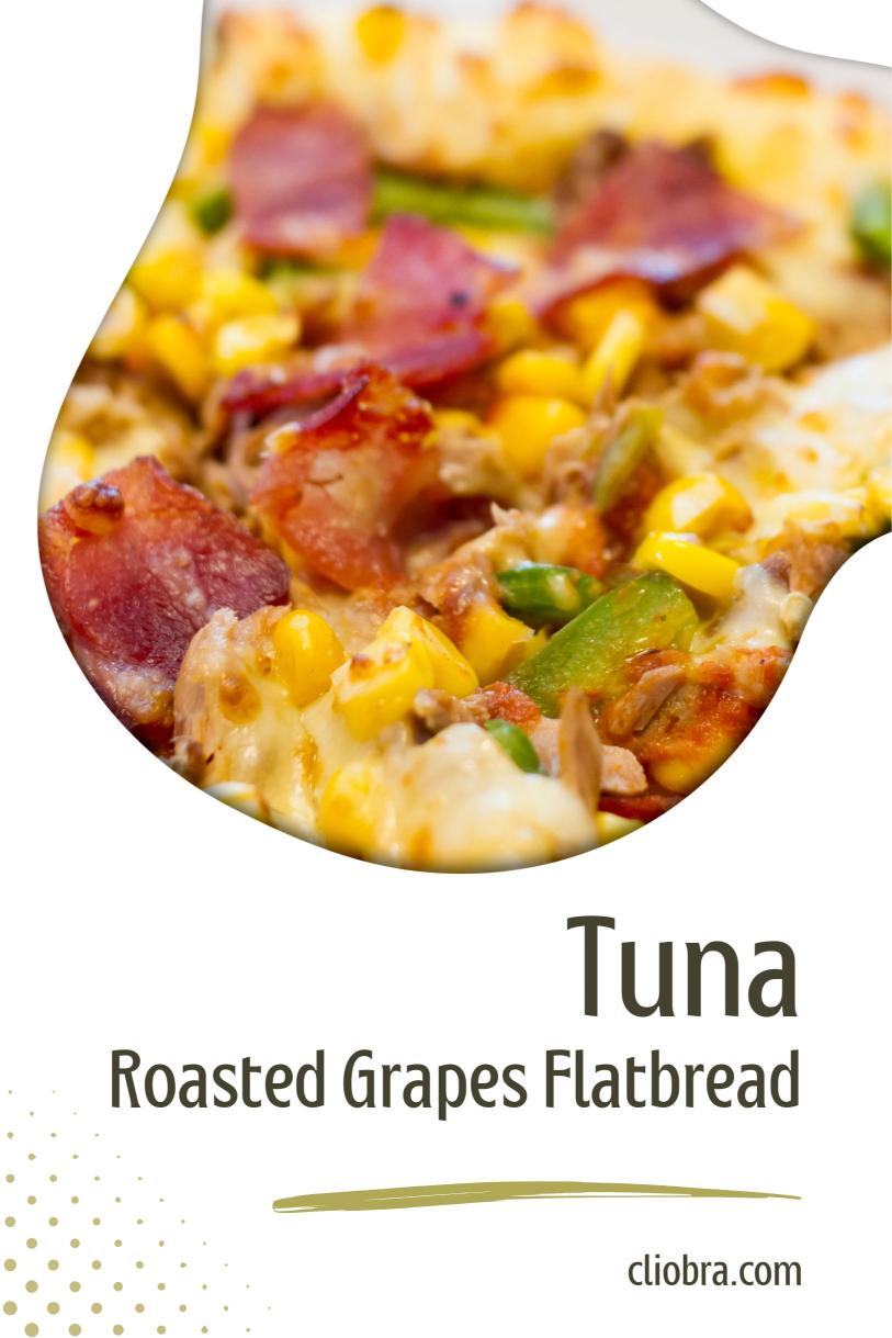 Tuna and Roasted Grapes Flatbread with Goat Cheese and Arugula Weight Loss Recipe