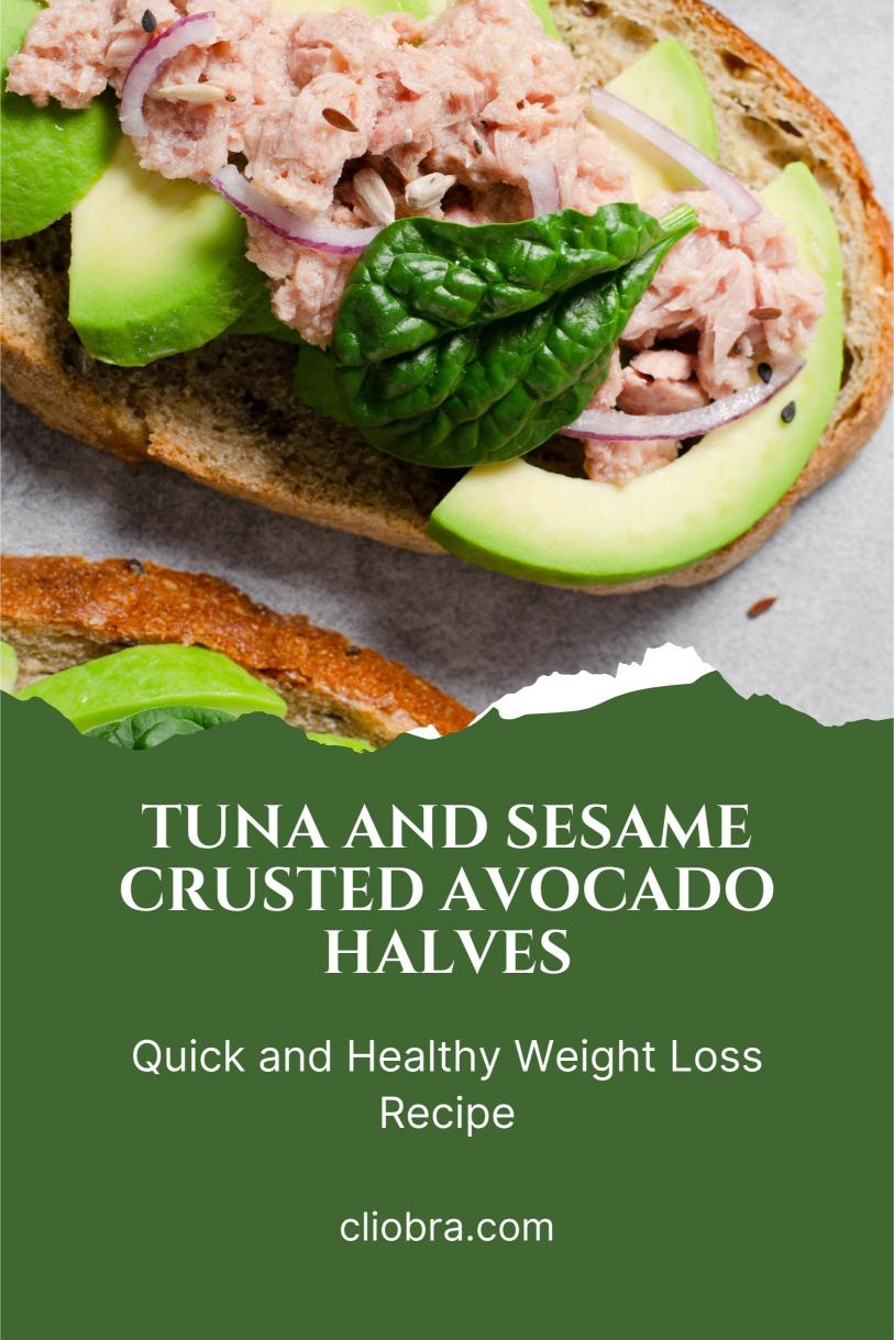 Tuna and Sesame-Crusted Avocado Halves – Quick and Healthy Weight Loss Recipe