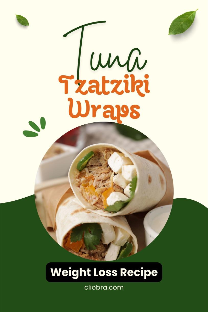 Tuna and Tzatziki Wraps – Cucumber Slices and Creamy Rolled Healthy Weight Loss Recipe