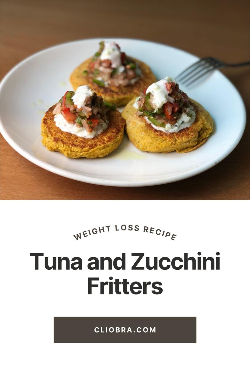 Tuna and Zucchini Fritters with A Tangy Lemon-yogurt Sauce Weight Loss Recipe