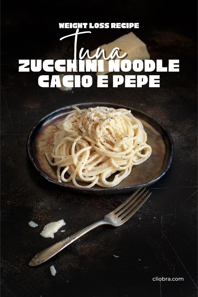 Tuna and Zucchini Noodle Cacio e Pepe – A Light Dish with Black Pepper Weight Loss Recipe