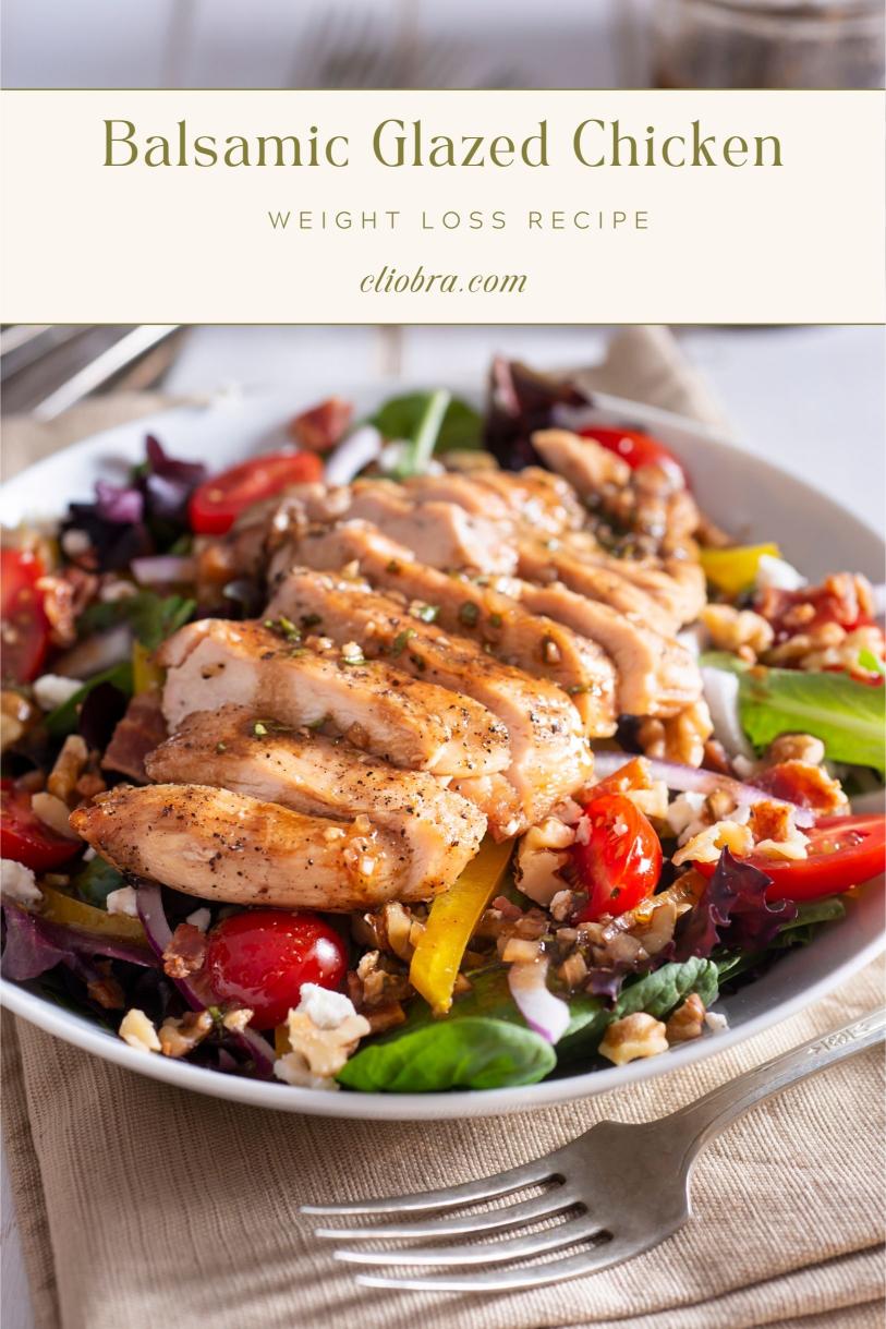 Balsamic Glazed Chicken Over Warm Lentils – A Protein Packed Delicious Weight Loss Recipe