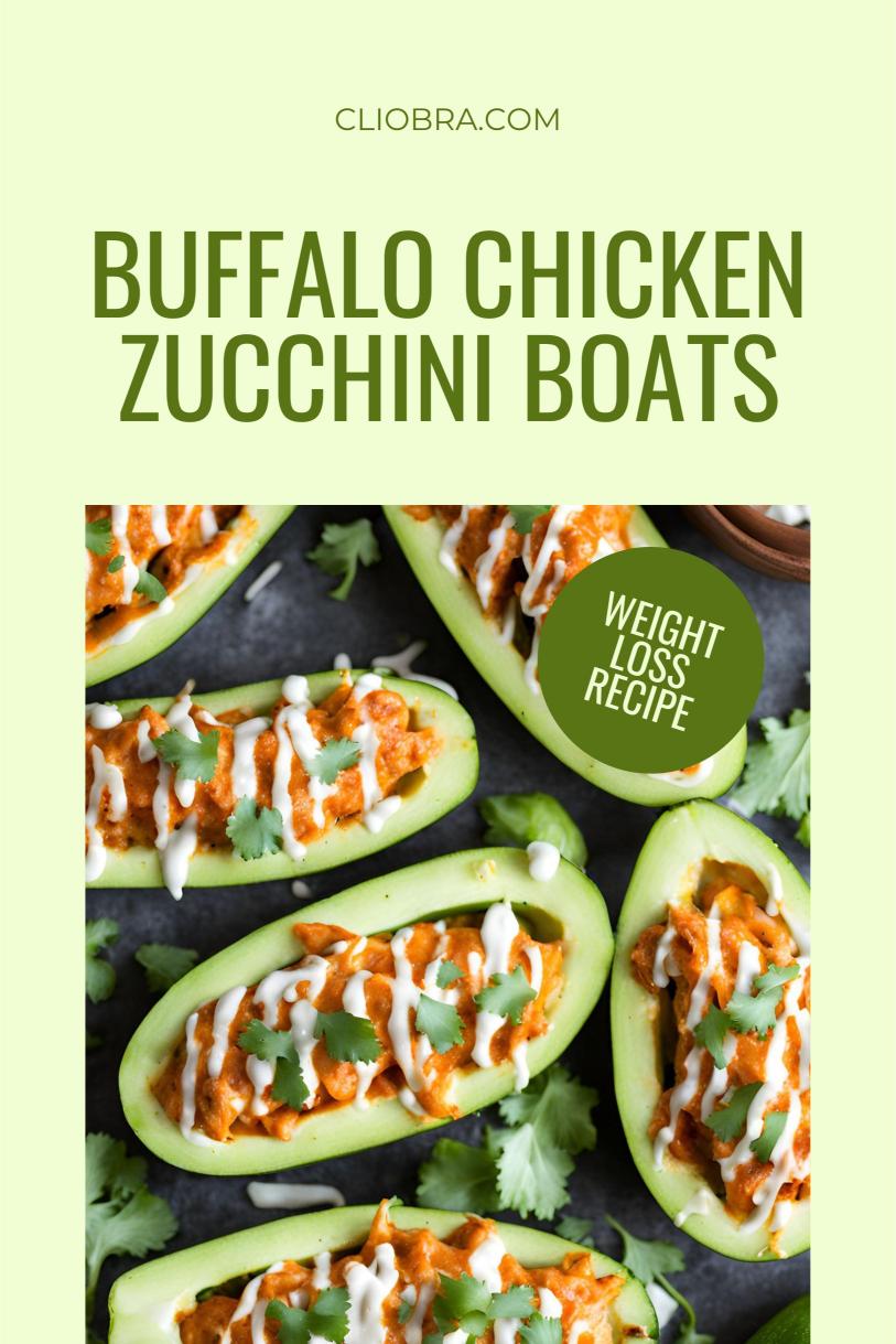 Buffalo Chicken Zucchini Boats – A Baked and Protein Packed Weight Loss Recipe