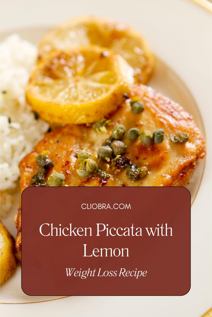 Chicken Piccata with A Lemon-Caper Sauce Over Steamed Spinach Weight Loss Recipe