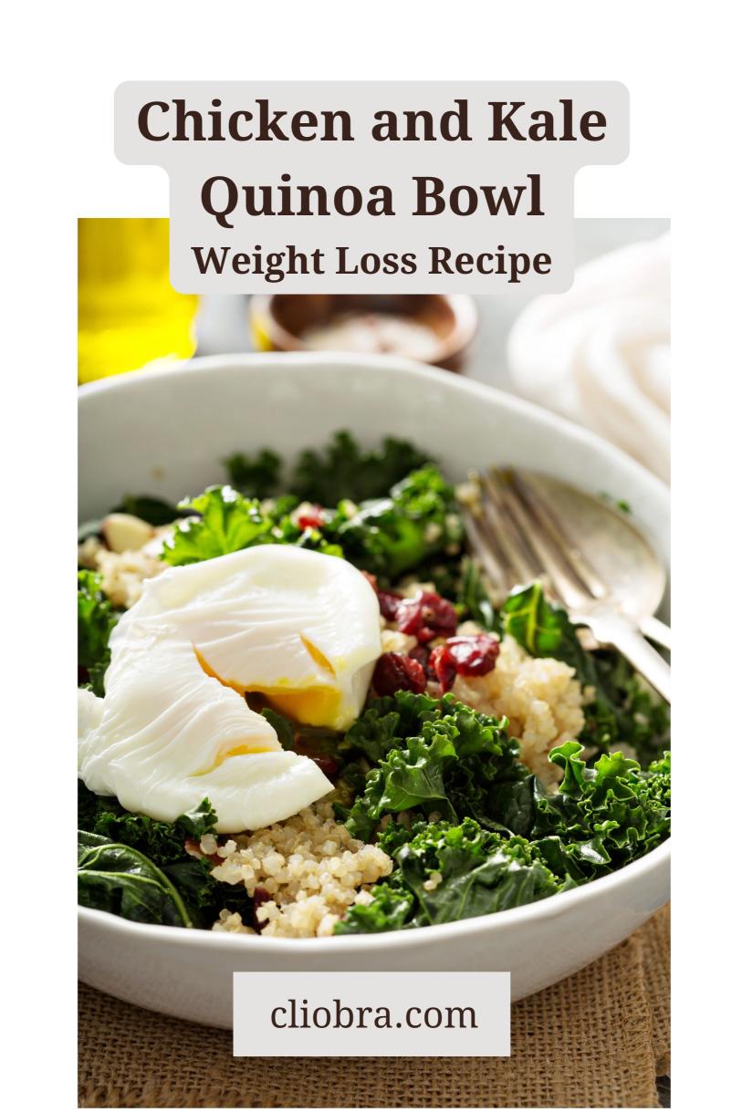 Chicken and Kale Quinoa Bowl with A Tahini Drizzle – A Flavorful Protein Rich Weight Loss Recipe