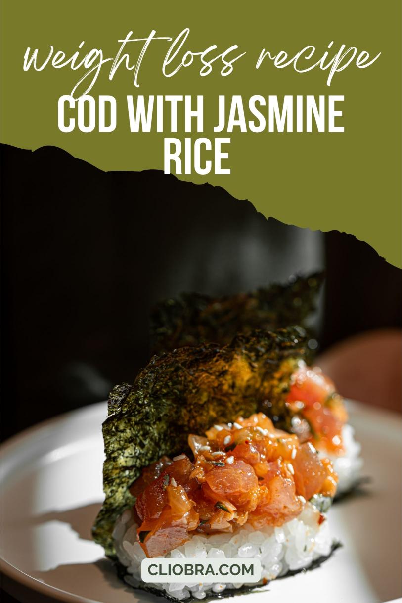 Cod Coated in A Sweet and Sour Tamarind Sauce, Served with Jasmine Rice Weight Loss Recipe