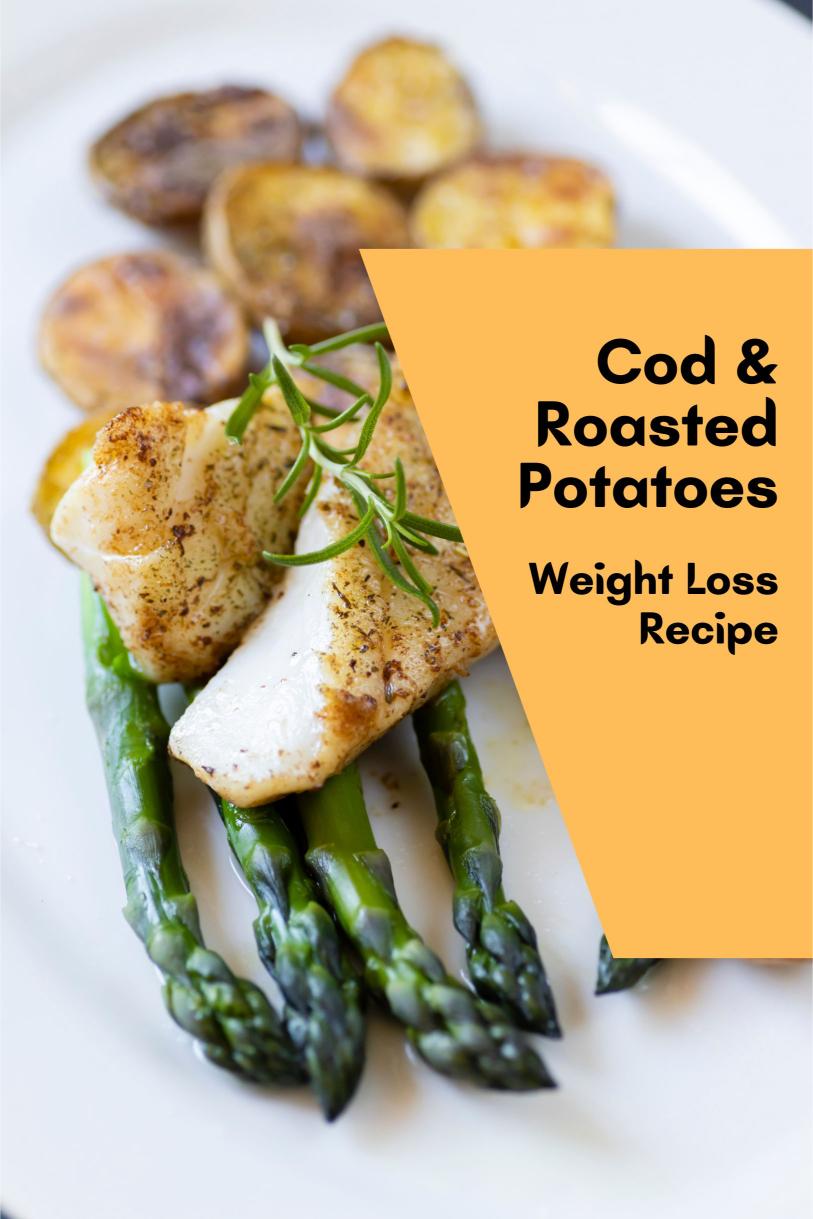 Cod Over Roasted Potatoes Seasoned with Smoked Paprika and Pineapple Weight Loss Recipe